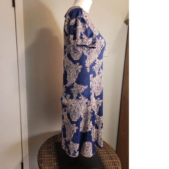 Vasna Anthropologie Style Blue Paisley Slip Dress Sm Boho Indie Cottagecore - Picture 7 of 10